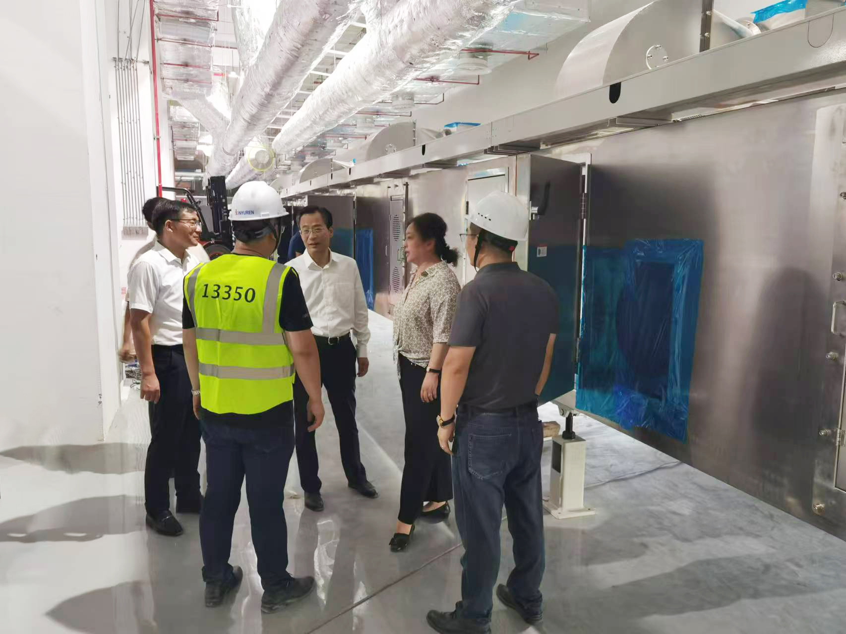 安徽省淮南市市长张志强一行领导莅临ok138cn太阳集团古天乐 航天锂电项目调研指导